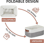 DULLEMELO Storage Baskets for Shelves, Small Fabric Storage Bins - Image 4