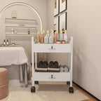 Paddie Salon Trolley Cart, Salon Tray Wooden Mobile Utility Cabinet - Image 2