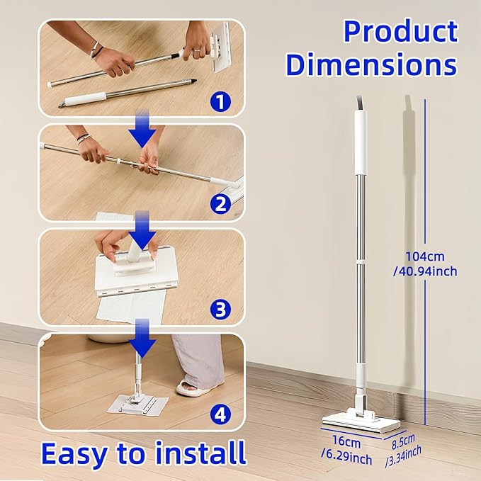 Mini Sweeper Mop No-Touch Dirty Cleaning Flat Dust Mop - Image 9