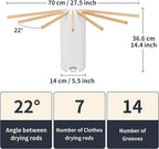 Wall Mounted Clothes Drying Rack Tripod, Foldable Drying Rack, Wall Mounted - Image 2