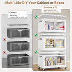 BROVIEW 160QT Stackable Storage Bins - Image 3