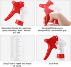 Eccliy 12 Pcs 16 Oz Plastic Spray Bottle, Adjustable Empty Reusable Sprayer - Image 4