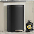 13 Gallon Trash Can with Lid, 50L Fingerprint Proof Stainless Steel Kitchen by trashcan