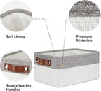 DULLEMELO Storage Baskets Bins for Organizing, Small Fabric Baskets for Shelves - Image 3