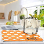Hello Fall Burnt Orange Dish Drying Mat - Image 5
