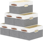 Yawinhe Fabric Storage Baskets, Foldable Closet Organizer by Yawinhe
