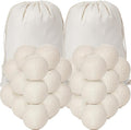 Roowest 46 Pcs Wool Dryer Balls Set Reusable Laundry Wool Balls by Roowest