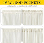 NICETOWN Linen Curtains 50 Inches Long - Image 3