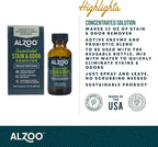 ALZOO Concentrated Stain & Odor Remover Refill Bottle, 100% Plant-Based Active - Image 3