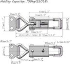 CUKAYO 4pcs Toggle Latch Clamp, 304 Stainless Steel Pull Hasp Latches, Quick - Image 5