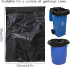65 Gallon Trash Bags, 25 Pieces large Black Heavy Duty Trash Can Liners - Image 7