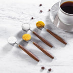 4PCS Wood Scoops for Jars Wooden Scoops for Canisters 1Tbsp Measuring Spoons - Image 2
