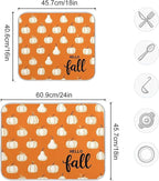 Hello Fall Burnt Orange Dish Drying Mat - Image 3