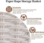OIAHOMY Wicker Basket, Paper Shelf Basket - Image 3