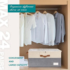Shoe Organizer for Closet, Foldable Shoe Storage Bins - Image 2