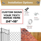 Personalized signs, Aluminum Weatherproof Metal Sign, Optional reflective - Image 4