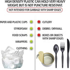 Aluf Plastics High Density Trash Bags, 12 Gallon, 8 Micron, - Image 5