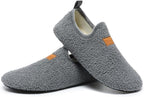 QZKDM Lightweight Slip on Grip Indoor House Slippers Barefoot Non Slip Home by QZKDM