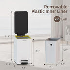 Stainless Steel Bathroom Trash can - Image 4