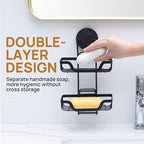 LEVERLOC 2 Tier Soap Holder, Soap Bar Dish - Image 7