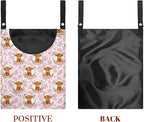 Cattle Clothespin Bags with Hanging Rope Pink Cow Print 14.5 x 12 Inch Summer - Image 7