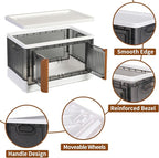 HAIXIN Plastic Storage Containers, Stackable Closet Organizers and Storage - Image 3