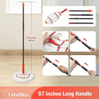 Self Wringing Twist Mop for Floor Cleaning, 57.5 inches Long Handle Cotton - Image 5