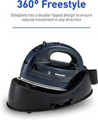 Panasonic NI-WL700A Cordless Steam/Dry Iron, 1500W Wide Stainless Steel Plate - Image 8