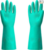ThxToms Chemical Resistant Nitrile Gloves, Resist Household Acid, Solvent and by ThxToms