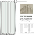 DWCN French Door Curtains – Rod Pocket Thermal Blackout Curtain - Image 3