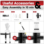 5-Tier 60”W x 24”D x 78”H Garage Shelving Adjustable Metal Storage Shelves - Image 7