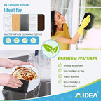 AIDEA Microfiber Cleaning Cloth Black 50PK, Microfiber Towels - Image 6