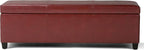 SIMPLIHOME Avalon 48 inch Wide Contemporary Rectangle Storage Ottoman Bench in - Image 4