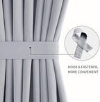 DWCN French Door Curtains – Rod Pocket Thermal Blackout Curtain - Image 2