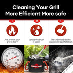 Grill Brush Bristle Free, Upgraded Aramid Fiber Wavy Pad Perfect - Image 5