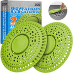 zaa Shower Drain Hair Catcher, 2 Pack Premium Silicone Drain Protector & Shower by zaa