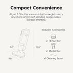 IRIS USA Handheld Corded Mattress Vacuum Cleaner, Dust Sensor, Pet Hair Remover - Image 2