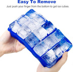 Ozera 2 Pack Silicone Ice Cube Tray, Ice Cube Trays - Image 3