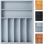 Silverware Organizer, 12.5 Inch Utensil Organizer Kitchen Drawer Organizer by Sunbreath
