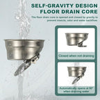 uxcell Rectangular Shower Drain, Brushed 304 Stainless Steel Odor-Proof Floor - Image 5