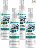 Benefect Botanical Decon 30 Disinfectant Cleaner, 4 oz. Spray Bottle, Light by Benefect