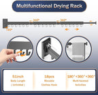 Clothes Drying Rack, Laundry Drying Rack Wall Mount, Space Saver Clothes Rack - Image 4