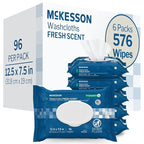 McKesson Washcloth Wipes for Adults, Scented Disposable Wash Cloths for Body by McKesson
