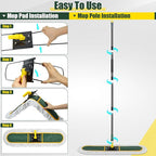 24" Commercial Dust Mop for Floor Cleaning, Heavy Duty Large Mop - Image 7