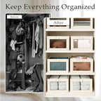 Criusia Linen Closet Organizers and Storage, 4 Pack Linen Closet Baskets - Image 2