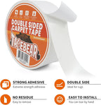 TAPEBEAR Double Sided Carpet Tape 2Inch x 20Yards, Heavy Duty Rug Tape - Image 2