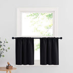 RYB HOME Blackout Curtains for Kitchen, Over Sink Privacy Curtains Window Decor by RYBHOME