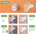 2 Pack Vkania Magnetic Cabinet Locks Keys - Image 6