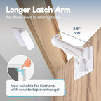 Upgraded Invisible Baby Proofing Cabinet Latch Locks - Image 4
