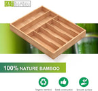 Bamboo Utensil Drawer Organizer, Kitchen Drawer Organizer - Image 6